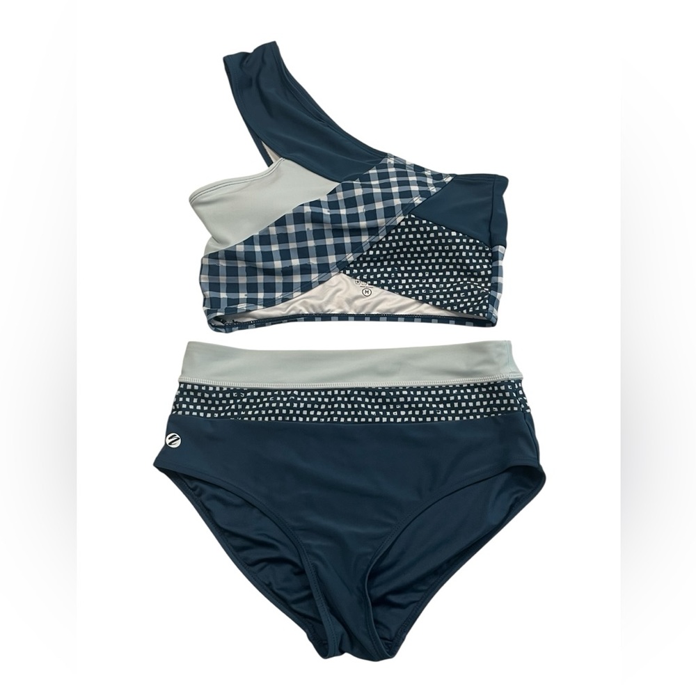 EUC Nani Swimwear Palaka Patchwork Crop 2 Pc Swimsuit Size M SOLD OUT Online.
